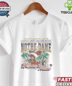 Official Notre Dame Fighting Irish CFP Semifinal At The 2025 Capital One Orange Bowl Bound Welcome To Miami Jan 9 Vintage t shirt