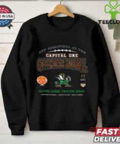 Official Notre Dame Fighting Irish CFP Semifinal At The Capital One Orange Bowl Hard Rock Stadium Jan 9 2025 South Florida t shirt