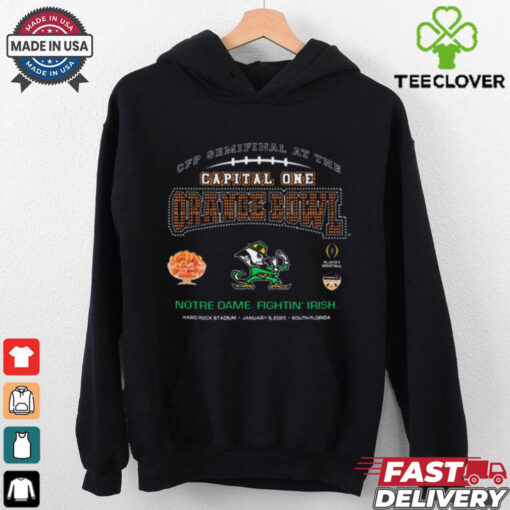 Official Notre Dame Fighting Irish CFP Semifinal At The Capital One Orange Bowl Hard Rock Stadium Jan 9 2025 South Florida t shirt