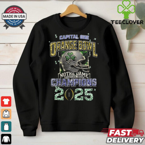 Official Notre Dame Fighting Irish Champions 2025 Diamond Heart T Shirts