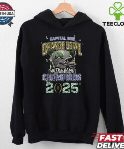 The **Official Notre Dame Fighting Irish Champions 2025 Diamond Heart T-Shirt** celebrates the Fighting Irish's championship victory in 2025 with a striking diamond heart design. A perfect shirt for fans who want to show their pride and admiration for the team’s accomplishments in style!