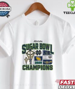 Official Notre Dame Fighting Irish College Football Playoff Quarterfinal 2025 Allstate Sugar Bowl Champions Victory Ahead t shirt