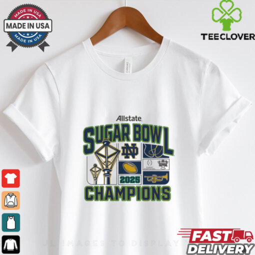 Official Notre Dame Fighting Irish College Football Playoff Quarterfinal 2025 Allstate Sugar Bowl Champions Victory Ahead t shirt