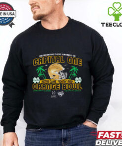 Official Notre Dame Fighting Irish College Football Playoff Semifinal At The Capital One Orange Bowl Jan 9 Art Deco Helmet t shirt