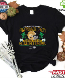 Official Notre Dame Fighting Irish College Football Playoff Semifinal At The Capital One Orange Bowl Jan 9 Art Deco Helmet t shirt