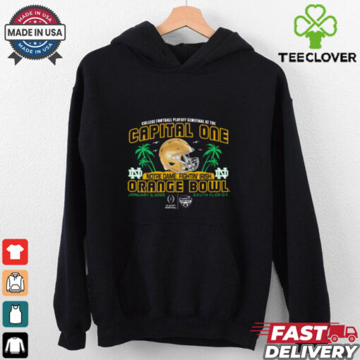 Official Notre Dame Fighting Irish College Football Playoff Semifinal At The Capital One Orange Bowl Jan 9 Art Deco Helmet t shirt