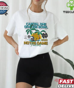 Official Notre Dame Fighting Irish Football CFP Semifinal At The 2025 Capital One Orange Bowl Bound Jan 9 South Florida t shirt