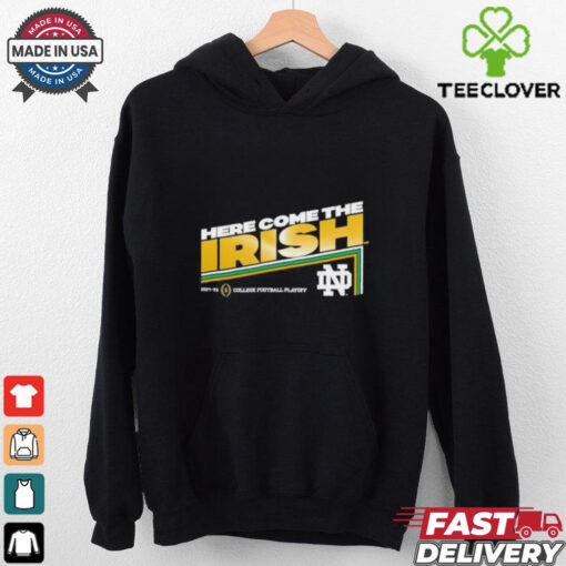 Official Notre Dame Fighting Irish Here Come THe Irish College Football Playoff 2025 T shirts