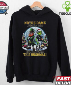 Official Notre Dame Fighting Irish Luck And Cheer This Irishmas Christmas 2024 Shirt
