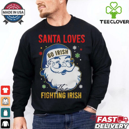 Official Notre Dame Fighting Irish Santa’s Pride, Christmas Shirt