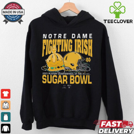 Official Notre Dame Fighting Irish Sugar Bowl 2025 College Football Playoff Allstate Sugar Bowl Bound t shirt