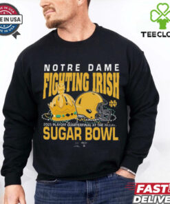 Official Notre Dame Fighting Irish Sugar Bowl 2025 College Football Playoff Allstate Sugar Bowl Bound t shirt