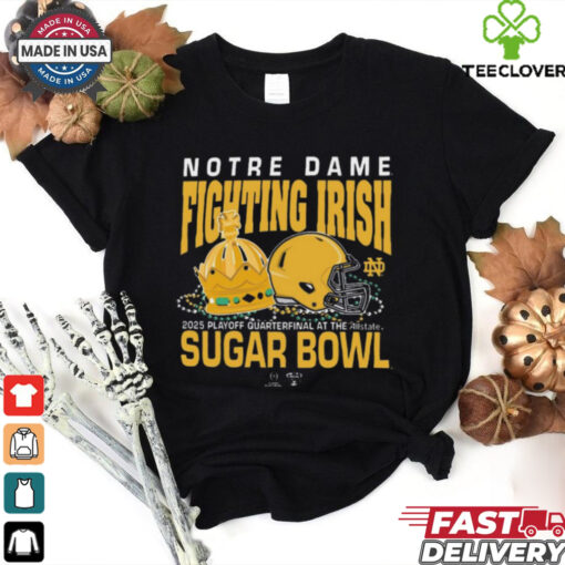 Official Notre Dame Fighting Irish Sugar Bowl 2025 College Football Playoff Allstate Sugar Bowl Bound t shirt