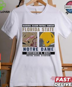 Official Notre Dame Fighting Irish vs Florida State Seminoles Football Gameday November 9,2024 Matchup shirt