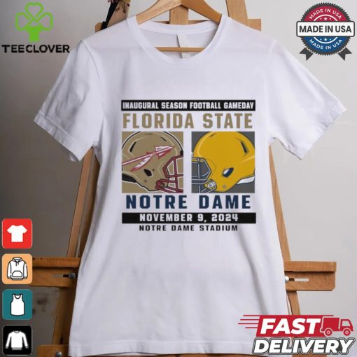 Official Notre Dame Fighting Irish vs Florida State Seminoles Football Gameday November 9,2024 Matchup shirt
