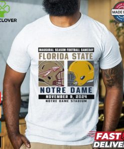 Official Notre Dame Fighting Irish vs Florida State Seminoles Football Gameday November 9,2024 Matchup shirt