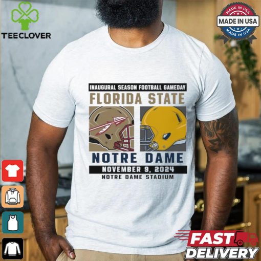 Official Notre Dame Fighting Irish vs Florida State Seminoles Football Gameday November 9,2024 Matchup shirt