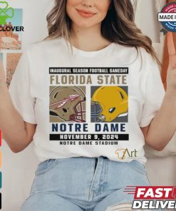 Official Notre Dame Fighting Irish vs Florida State Seminoles Football Gameday November 9,2024 Matchup shirt