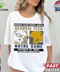 Official Notre Dame Fighting Irish vs Georgia Tech Football Gameday October 19,2024 Matchup shirt