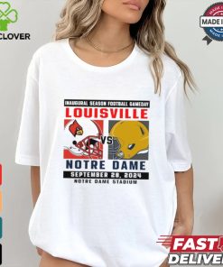 Official Notre Dame Fighting Irish vs Louisville Football Gameday September 28,2024 Matchup shirt