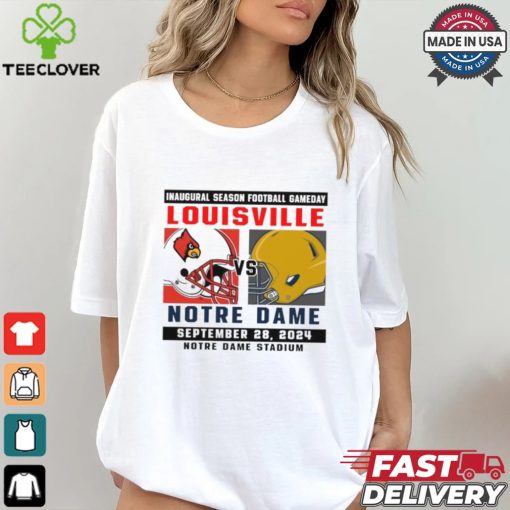 Official Notre Dame Fighting Irish vs Louisville Football Gameday September 28,2024 Matchup shirt
