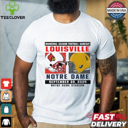Official Notre Dame Fighting Irish vs Louisville Football Gameday September 28,2024 Matchup shirt