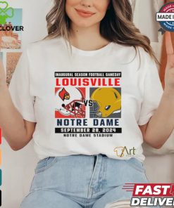 Official Notre Dame Fighting Irish vs Louisville Football Gameday September 28,2024 Matchup shirt