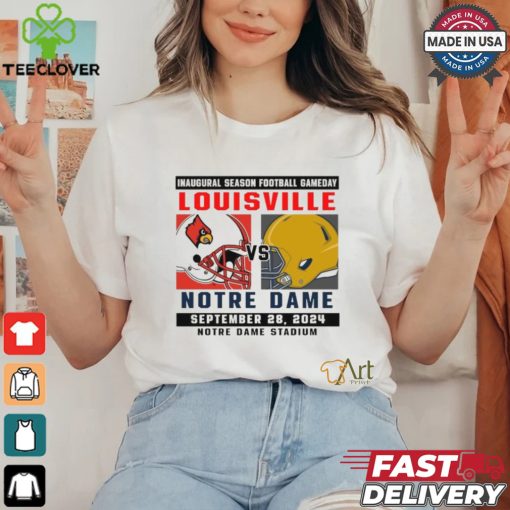 Official Notre Dame Fighting Irish vs Louisville Football Gameday September 28,2024 Matchup shirt