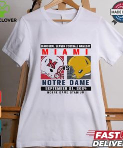 Official Notre Dame Fighting Irish vs Miami Football Gameday September 21,2024 Matchup shirt