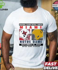 Official Notre Dame Fighting Irish vs Miami Football Gameday September 21,2024 Matchup shirt