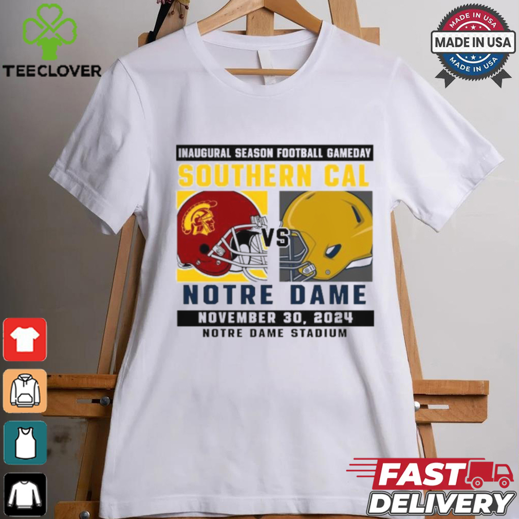 Official Notre Dame Fighting Irish vs Southern Cal Football Gameday October 19,2024 Matchup shirt Official Notre Dame Fighting Irish vs Southern Cal Football Gameday October 19,2024 Matchup shirt