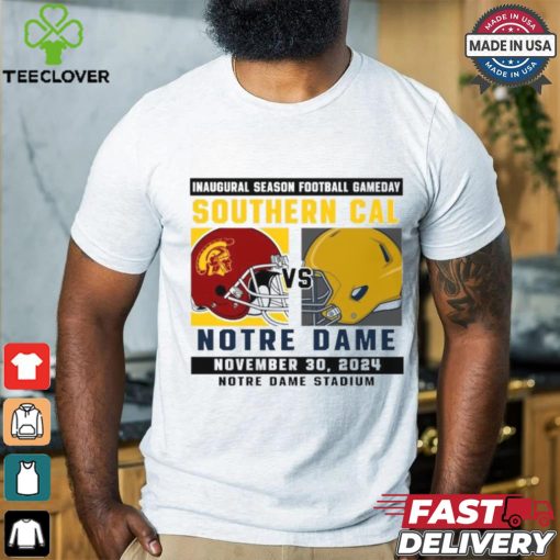 Official Notre Dame Fighting Irish vs Southern Cal Football Gameday October 19,2024 Matchup shirt