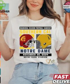 Official Notre Dame Fighting Irish vs Southern Cal Football Gameday October 19,2024 Matchup shirt