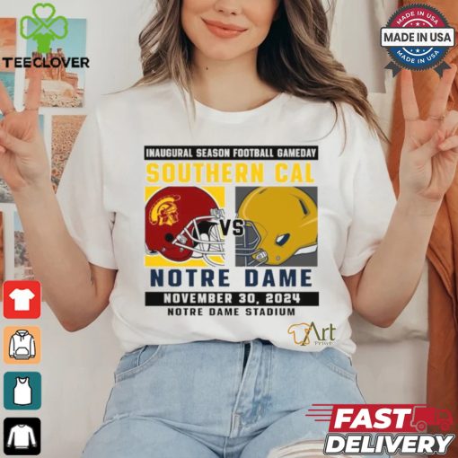 Official Notre Dame Fighting Irish vs Southern Cal Football Gameday October 19,2024 Matchup shirt
