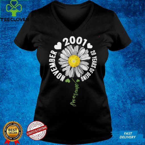 Official November Girl 2001 20 Years Old 20 Sunshine Birthday Sweater Shirt