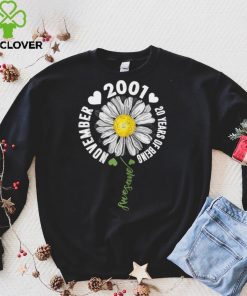 Official November Girl 2001 20 Years Old 20 Sunshine Birthday Sweater Shirt