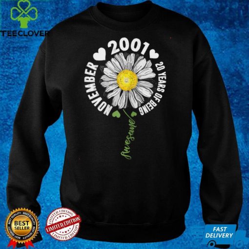 Official November Girl 2001 20 Years Old 20 Sunshine Birthday Sweater Shirt