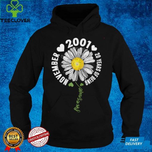 Official November Girl 2001 20 Years Old 20 Sunshine Birthday Sweater Shirt