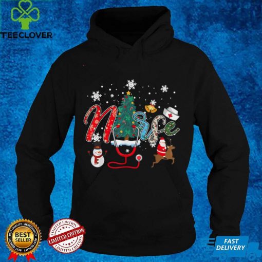 Official Nurse Stethoscope Christmas Tree Ornaments Xmas Funny Nurse Sweater Shirt