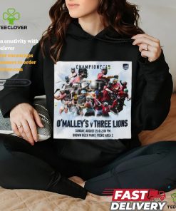 Official O’ Malley’s vs Three Lions 2024 Milwaukee Founders Cup Championship Brown Deer Park shirt