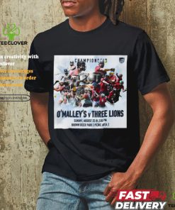 Official O’ Malley’s vs Three Lions 2024 Milwaukee Founders Cup Championship Brown Deer Park shirt