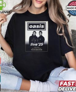 Official OASIS Live ’25 11th July Heaton Park Manchester poster t shirt