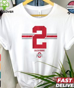 Official OSU Football Caleb Downs 2 Stripe t shirt