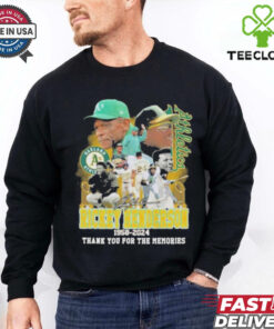 Official Oakland Athletics Legends Rickey Henderson 1958 2024 Signature Shirt
