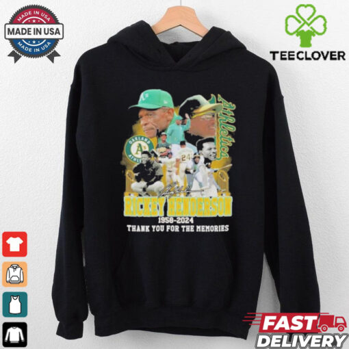 Official Oakland Athletics Legends Rickey Henderson 1958 2024 Signature Shirt