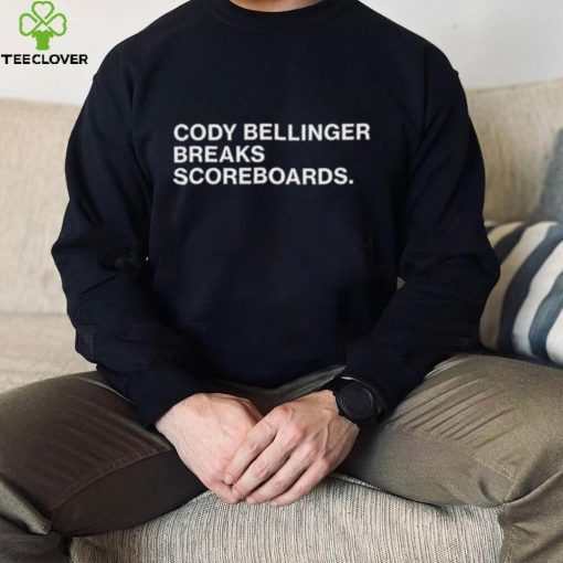 Official Obvious Shirts Merch Cody Bellinger Breaks Scoreboards Shirt