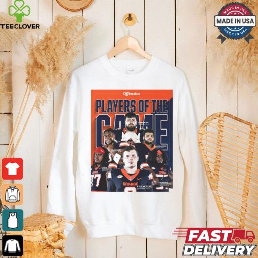 Official Offensive Syracuse Orange Players Of The Game Kyle McCord, Savion Washington Poster t shirt