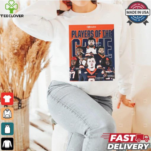 Official Offensive Syracuse Orange Players Of The Game Kyle McCord, Savion Washington Poster t shirt