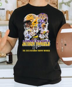 Official Official 5 Jayden Daniels LSU Tigers The 2023 Heisman Trophy Winner Signature Shirt