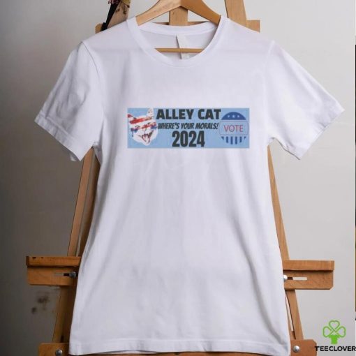 Official Official Alley Cat Where’s Your Morals 2024 Vote T Shirt